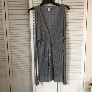 Alberto Makali womens grey button down cardigan